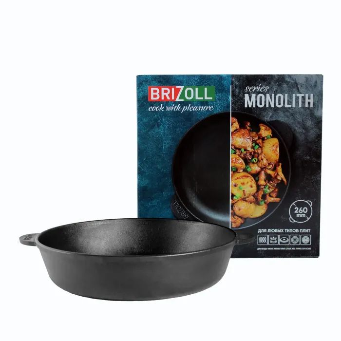 Сковорода Brizoll Monolith чавунна 280х60 мм (M2860U) изображение 3