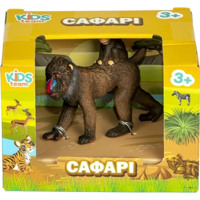 Фигурка Kids Team Сафари самка Мандрил с ребёнком (Q9899-A81_5) изображение 2