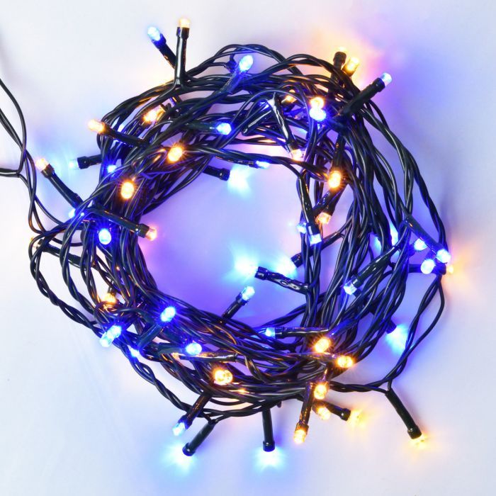 Гирлянда YES! Fun Нить 70 LED Желто-синяя 4.9 м 8 режимов Мерцания (974845)