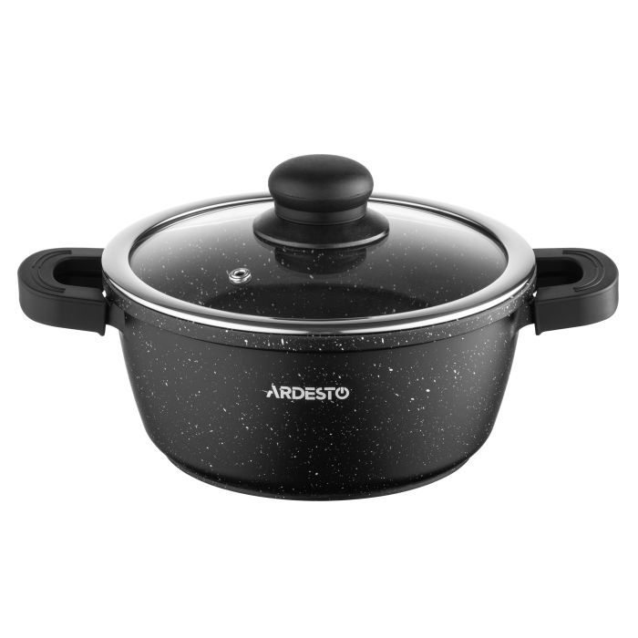 Кастрюля Ardesto Gemini Anzio, 1.8л, алюміній, чорний (AR2418GE)
