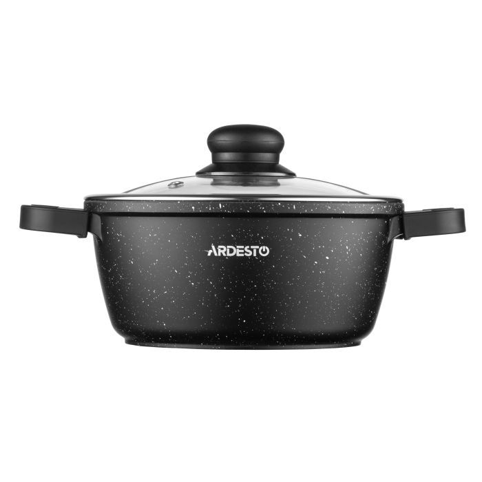 Кастрюля Ardesto Gemini Anzio, 1.8л, алюміній, чорний (AR2418GE) изображение 3