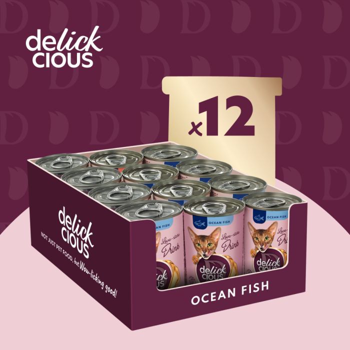 Вологий корм для кішок Delickcious Напій з океанічною рибою 140 г (4820269141537) зображення 5