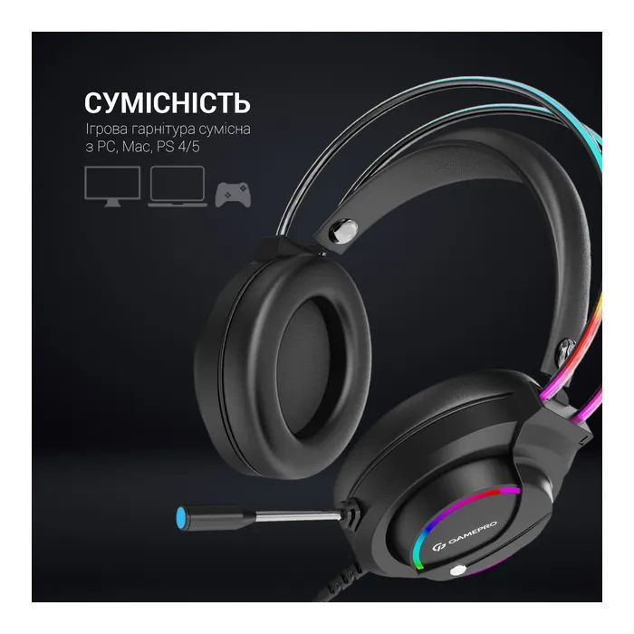 Навушники GamePro HS733 Black (HS733) зображення 9