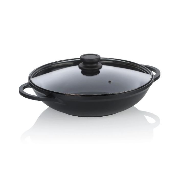 Сковорода Kela Atura WOK з кришкою 32 см, 4 л (15174)