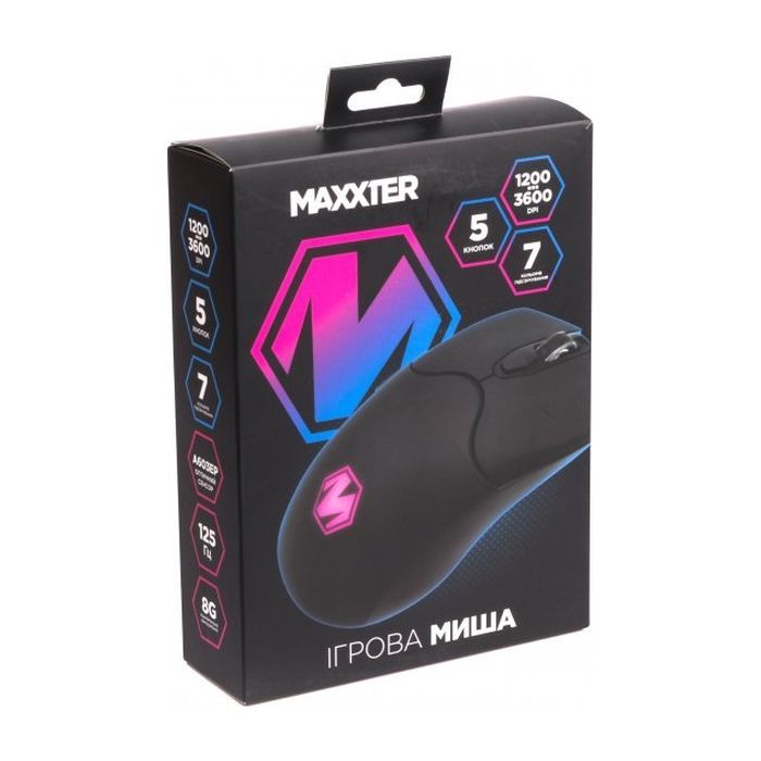 Мышка Maxxter McG-6B-I603 USB Black (McG-6B-I603) изображение 5