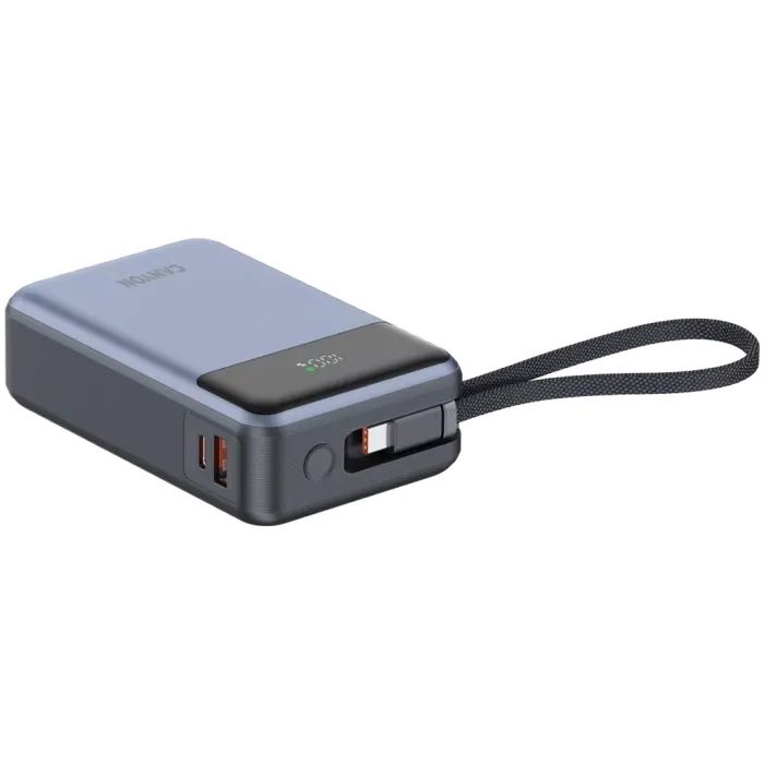 Батарея універсальна Canyon 20000mAh OnPower 600 PD/65W built-in cable Dark Grey (CNS-CPB600DG) зображення 4