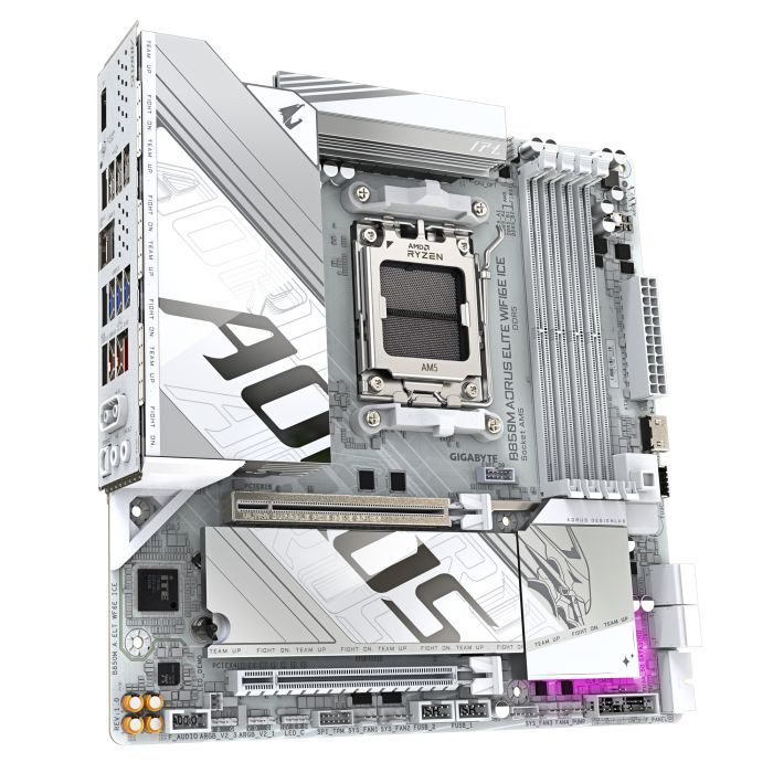 Материнская плата GIGABYTE B850M A ELT WF6E ICE (B850M AORUS ELITE WIFI6E ICE) изображение 2