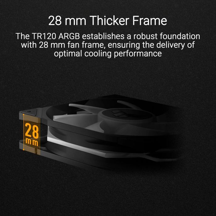 Кулер для корпуса ASUS TUF GAMING TR120 FAN ARGB BLACK (90DA0090-B09000) изображение 10