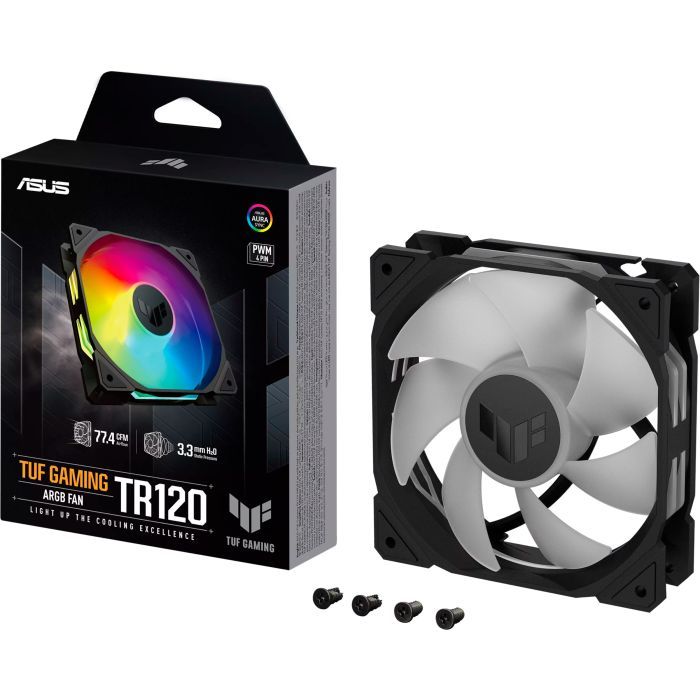 Кулер для корпуса ASUS TUF GAMING TR120 FAN ARGB BLACK (90DA0090-B09000) изображение 9
