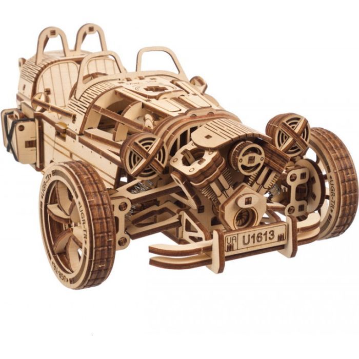 Конструктор Ugears механический 3D Трицикл UGR-S (70216) изображение 9