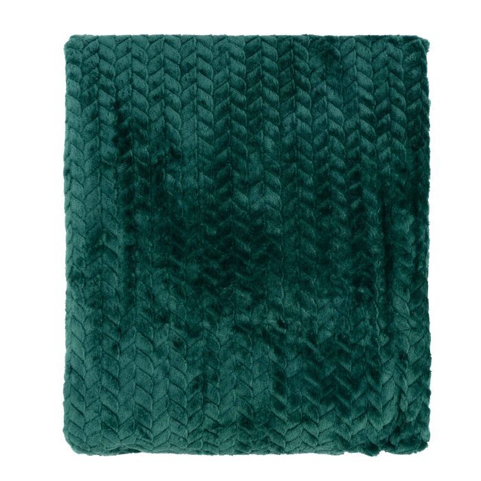 Плед Ardesto Jacquard Braid 200х220см, 100% поліестер, смарагдовий (ART0208JB) зображення 2
