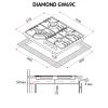 Варочна поверхня Perfelli DIAMOND GW69C NERO зображення 12