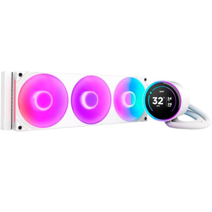 Система жидкостного охлаждения NZXT Kraken Elite RGB 360mm AIO (RL-KR36E-W2)