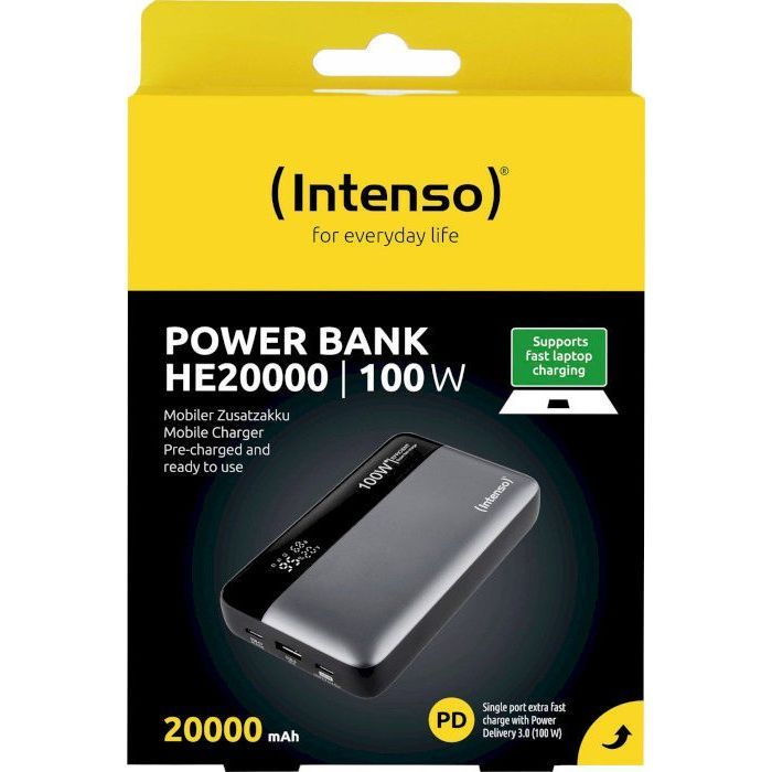 Батарея универсальная Intenso HE20000 20000mAh PD/3.0/100W (7350050) изображение 3