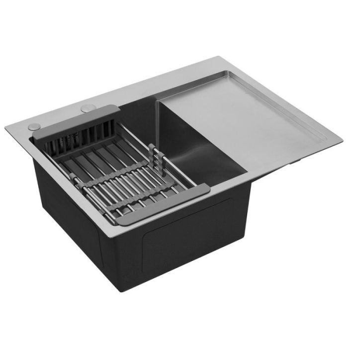 Мойка кухонная Kroner Geburstet-6350LHM изображение 3