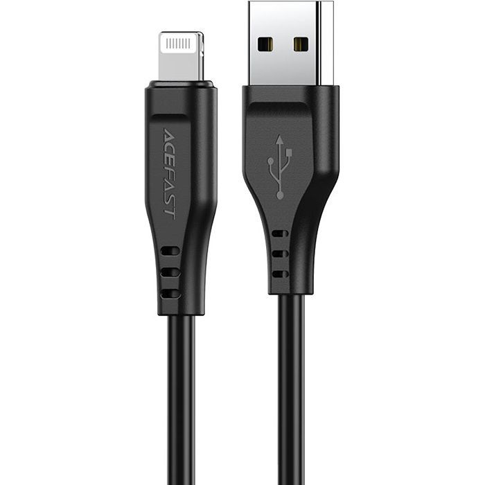 Дата кабель USB 2.0 AM to Lightning 1.2m 2.4A TPE C3-02 White Acefast (6974316280835)