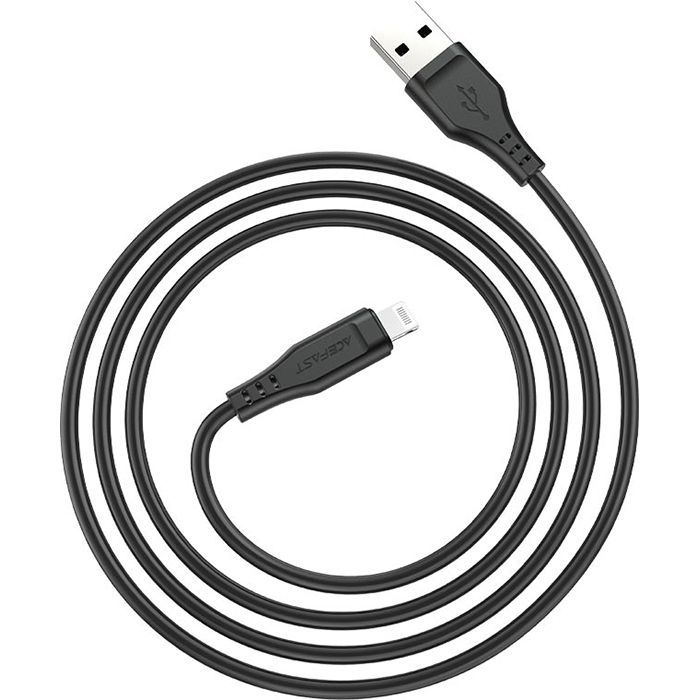 Дата кабель USB 2.0 AM to Lightning 1.2m 2.4A TPE C3-02 White Acefast (6974316280835) изображение 2