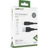 Дата кабель USB 2.0 AM to Lightning 1.2m 2.4A TPE C3-02 Black Acefast (6974316280828) изображение 3