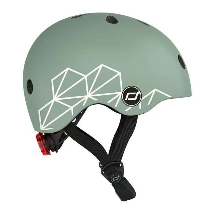 Шлем Scoot&Ride 45-51см, зебра, с фонариком (SR-181206-ZEBRA) изображение 2