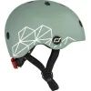 Шлем Scoot&Ride 45-51см, зеленый, с фонариком (SR-181206-GREENLINES) изображение 2
