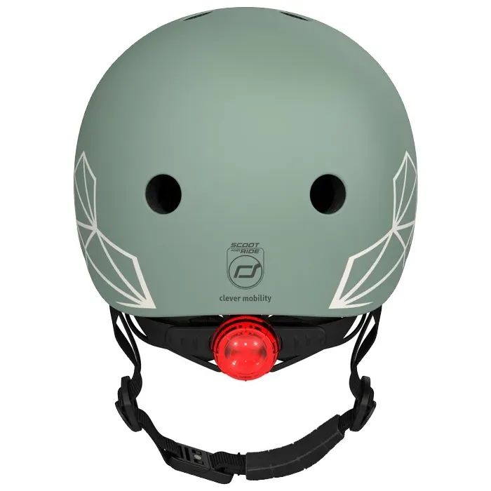 Шлем Scoot&Ride 45-51см, зебра, с фонариком (SR-181206-ZEBRA) изображение 5
