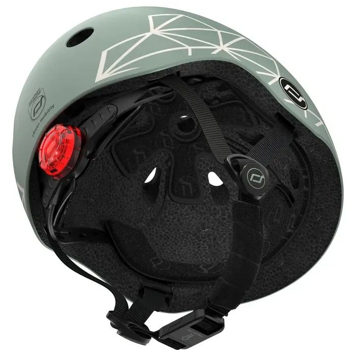 Шлем Scoot&Ride 45-51см, зебра, с фонариком (SR-181206-ZEBRA) изображение 7