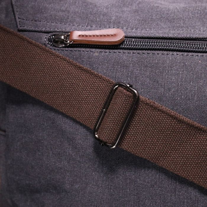 Сумка Vintage С клапаном текстильная Черная (21240) изображение 9