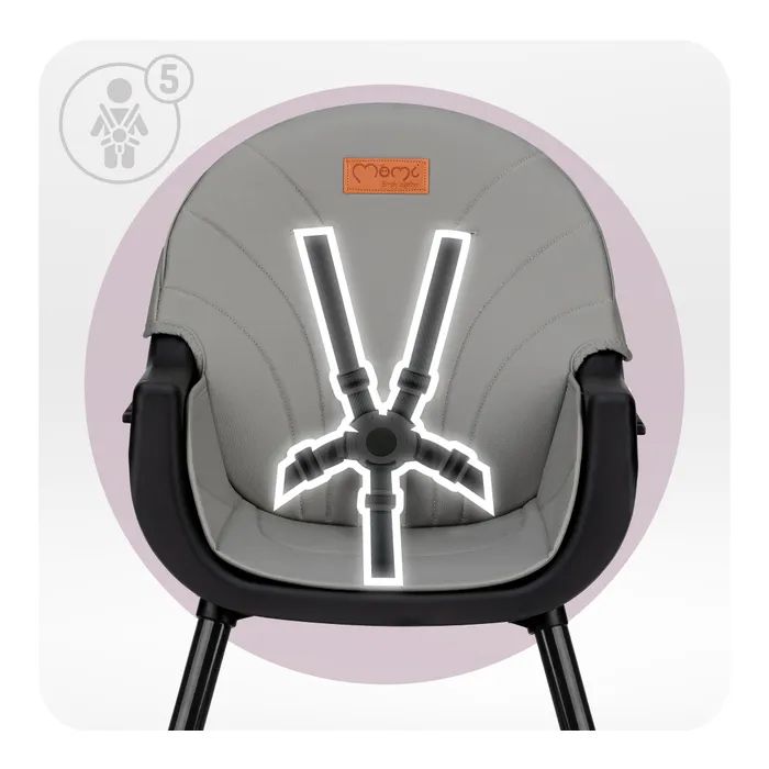 Стілець для годування MoMi Reki 2в1 Grey (KRKA00034) зображення 5
