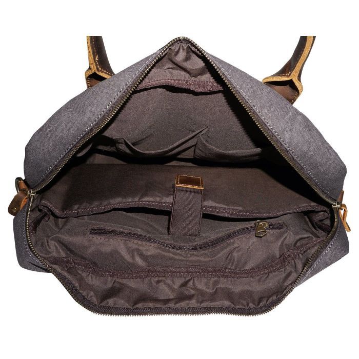 Сумка Vintage Текстильна Сіра (20062) зображення 6