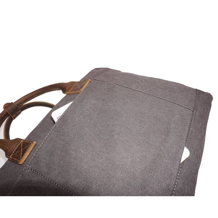 Сумка Vintage Текстильна Сіра (20062) зображення 7