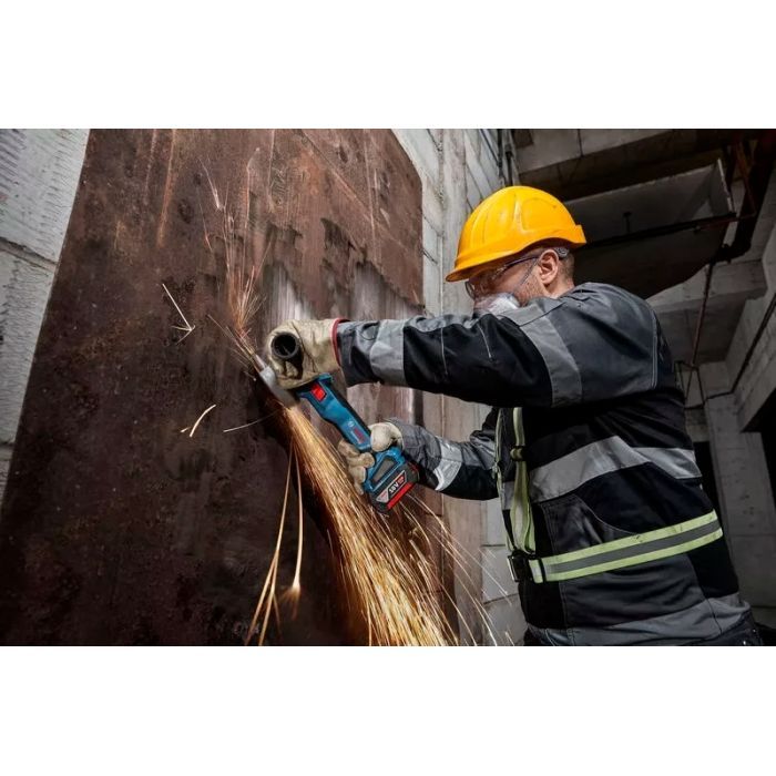 Шліфувальна машина Bosch GWS 18V-11 125мм, 18В, 2x5Ah, 0-9000об/хв, 1.7кг, кейс (0.601.9N4.103) зображення 8
