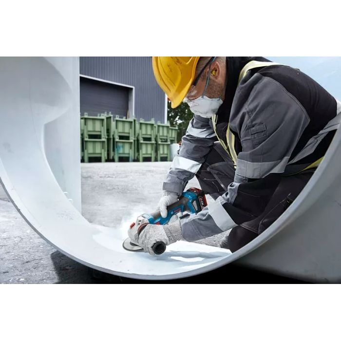 Шліфувальна машина Bosch GWS 18V-11 125мм, 18В, 2x5Ah, 0-9000об/хв, 1.7кг, кейс (0.601.9N4.103) зображення 9