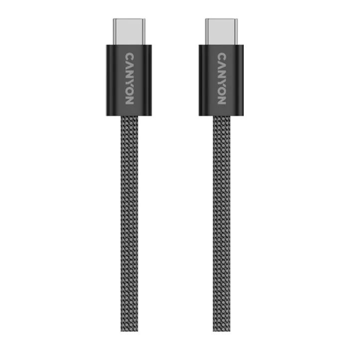 Дата кабель USB-C to USB-C 1.0m 60W Magnet Braided Black Canyon (CND-CCMG60AB15B) изображение 4