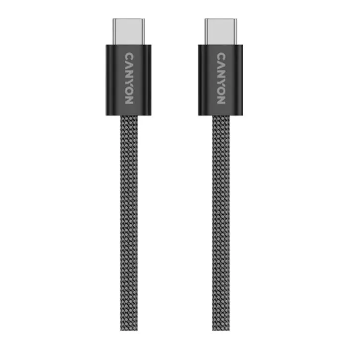 Дата кабель USB-C to USB-C 1.0m 60W Magnet Braided Black Canyon (CND-CCMG60AB15B) изображение 4