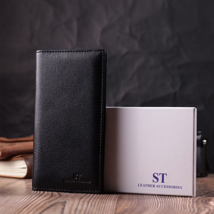 Кошелек ST Leather Из натуральной кожи Черный (22540) изображение 10