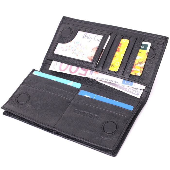 Кошелек ST Leather Из натуральной кожи Черный (22540) изображение 3