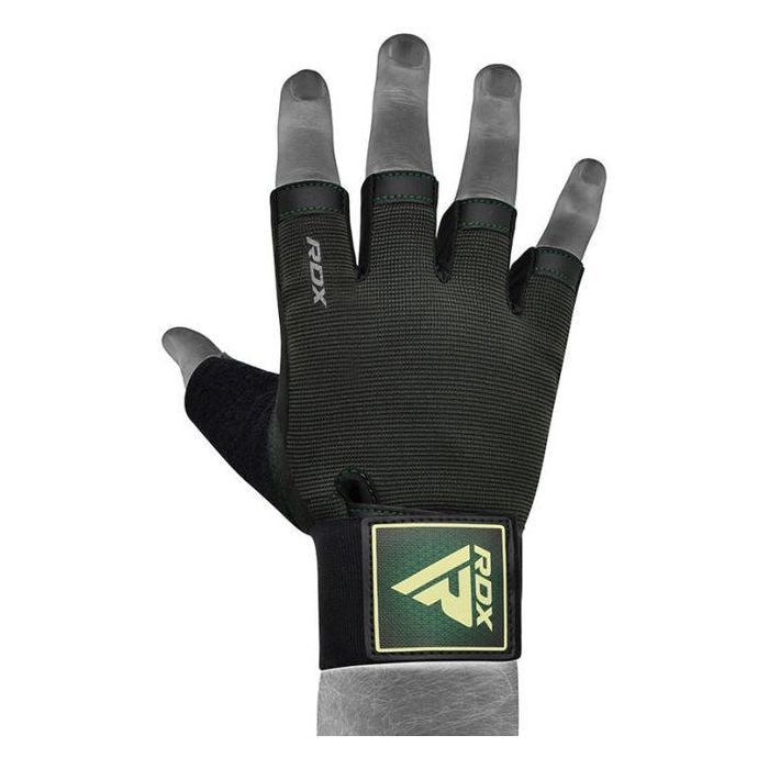 Перчатки для фитнеса RDX T2 Half Army Green Plus XL (WGA-T2HA-XL+) изображение 5