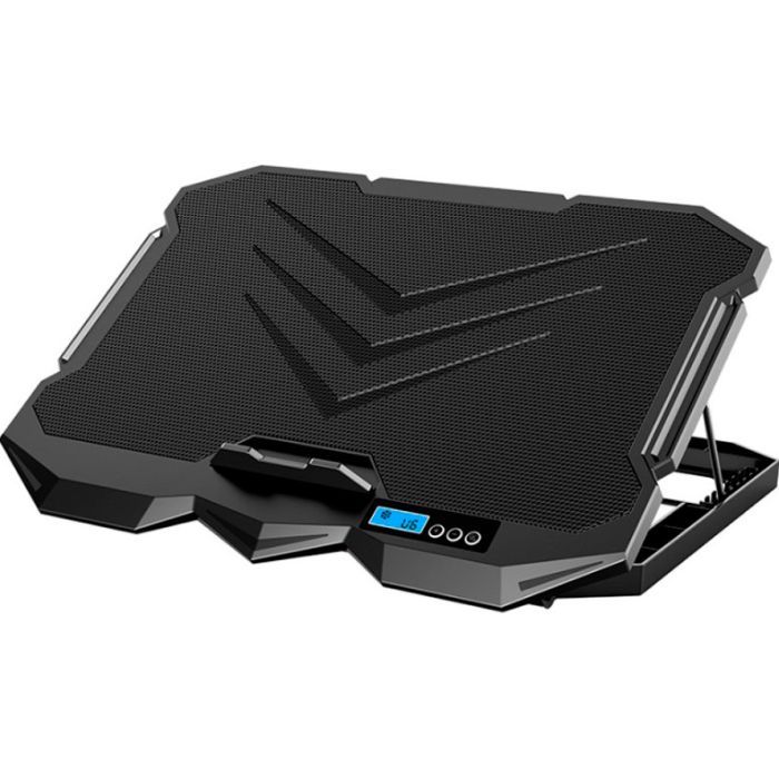 Підставка до ноутбука IceCoorel 10-17", 2*125mm + 2*70mm 2600 RPM, 385x280x28mm, Black (K22) зображення 2