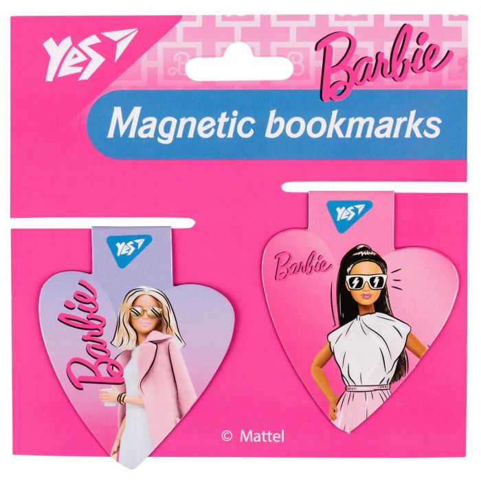 Закладки для книг Yes магнітні Barbie heart, 2шт (708110) зображення 2