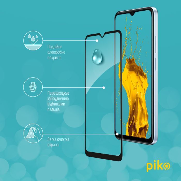 Скло захисне Piko Full Glue Xiaomi Poco C50 Black (1283126589676) зображення 4