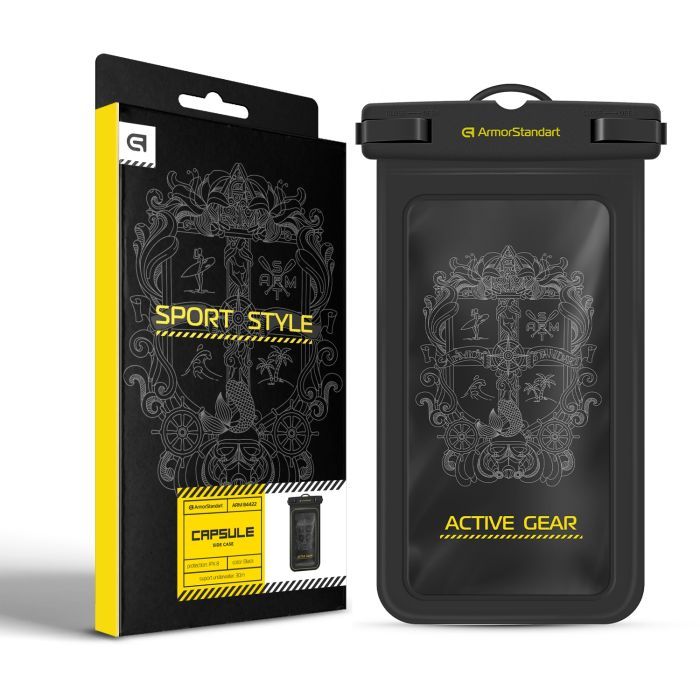 Чохол до мобільного телефона Armorstandart Waterproof Capsule Side Black (ARM84422) зображення 2