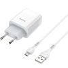 Зарядний пристрій HOCO C73A Glorious 2xUSB + cable Micro 5P 12W White (6931474713063) зображення 2