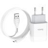 Зарядний пристрій HOCO C73A Glorious 2xUSB + cable Micro 5P 12W White (6931474713063) зображення 3