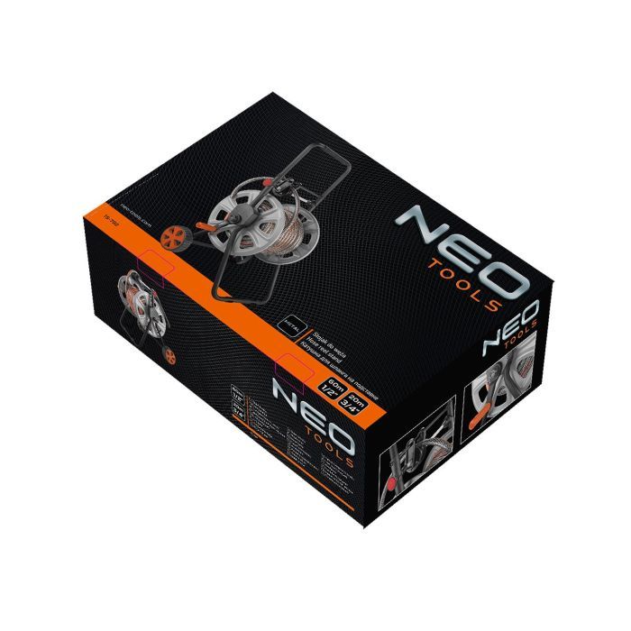 Тележка для шланга Neo Tools 60м 1/2" 20м 3/4" (15-792) изображение 5