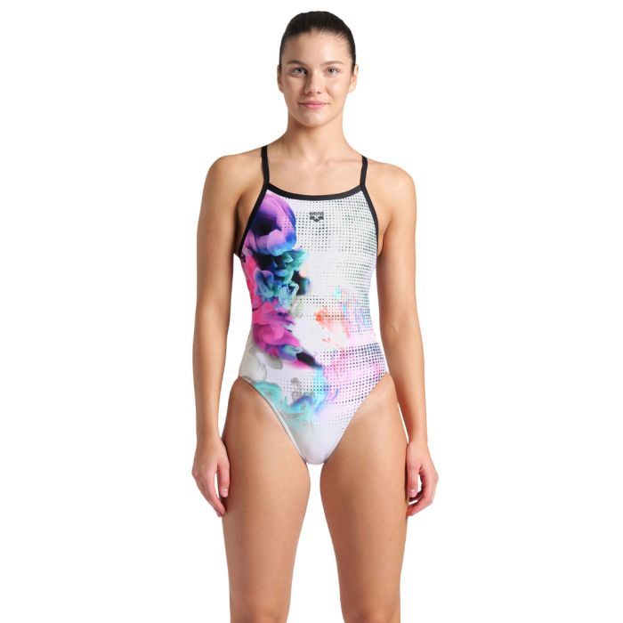Купальник Arena Airbrush Swimsuit Challenge Ba 007912-510 білий, чорний, мультикольор 40 (3468337391487)