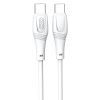 Дата кабель USB-C to USB-C 1.0m 60W High Elastic Zeus XO (NBQ239B_White)