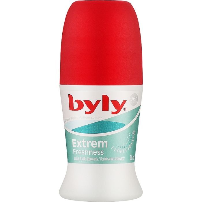 Антиперспірант Byly Extrem Freshness Кульковий Інтенсивний захист 96 годин для активного способу життя 50 мл (8411104045798)