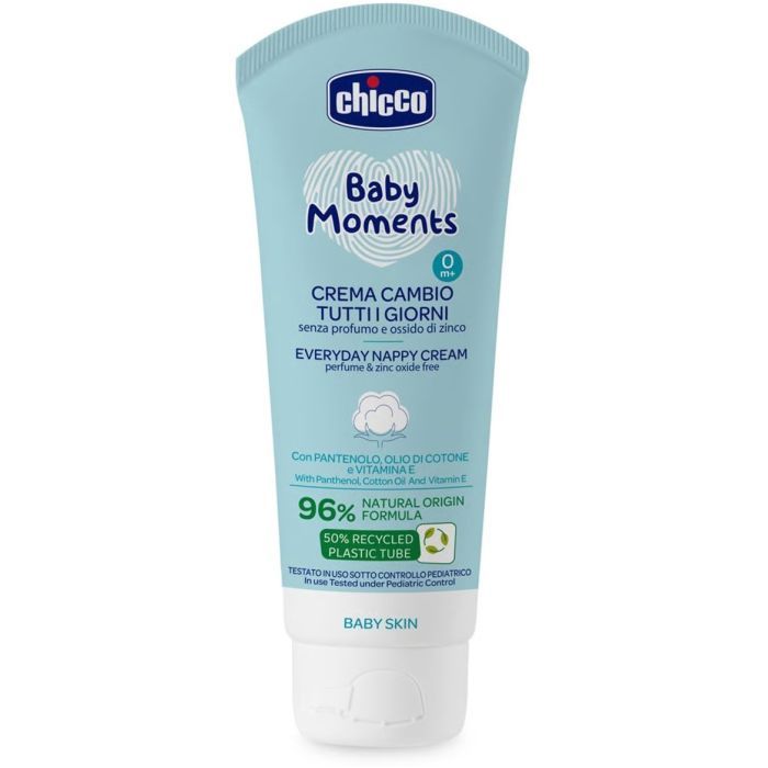 Детский крем Chicco Baby Moments захисний щоденний з патенолом під підгузок 100 мл (11641.00)