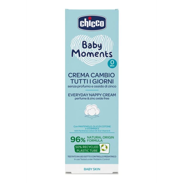 Детский крем Chicco Baby Moments захисний щоденний з патенолом під підгузок 100 мл (11641.00) изображение 2