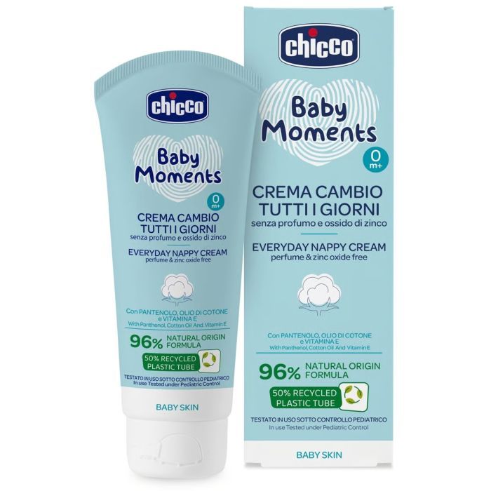 Детский крем Chicco Baby Moments захисний щоденний з патенолом під підгузок 100 мл (11641.00) изображение 3
